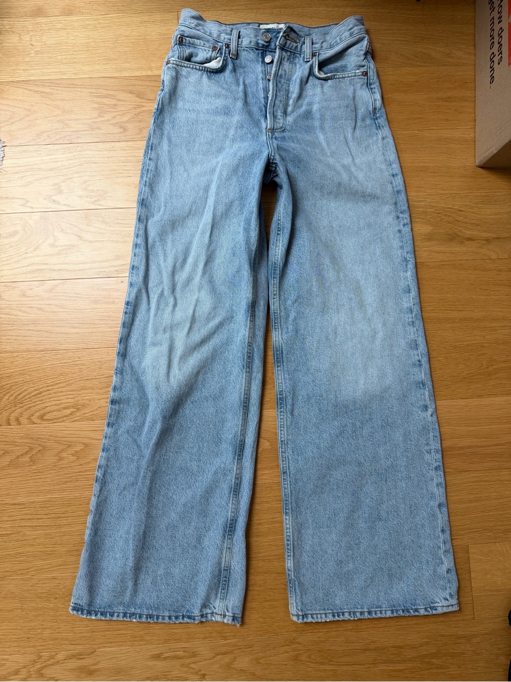 Agolde dame high rise wide leg jeans 25